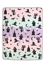 Pastel Halloween Throw Blanket Alt 3