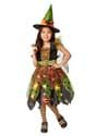Girls Light Up Green Witch Costume