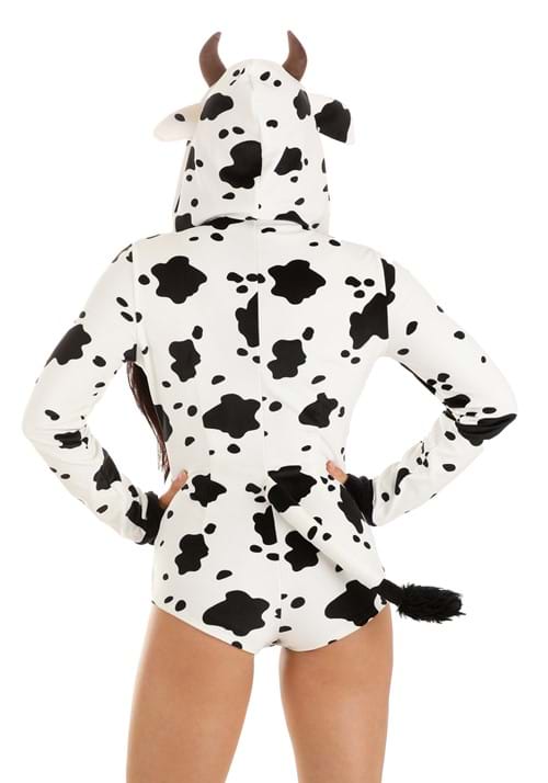 Tan Ranch Life Cow Romper with Side Zipper main image 0