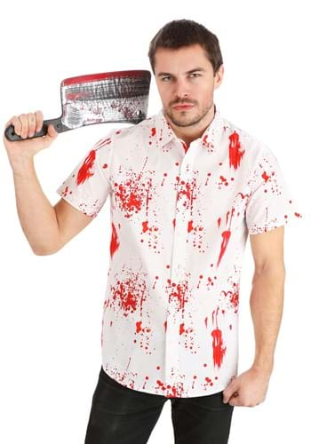 Halloween Short Sleeve Button-Up Shirt Version 1