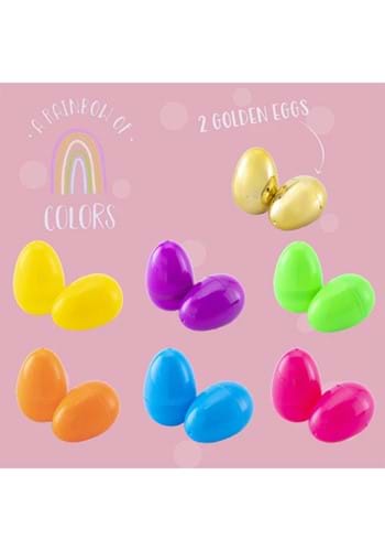 100 Piece 2.4 Inch Colorful Easter Egg Shell Set | Plastic Easter Eggs