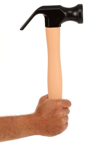 Faux Carpenter's Toy Hammer Accessory | Costume Weapon