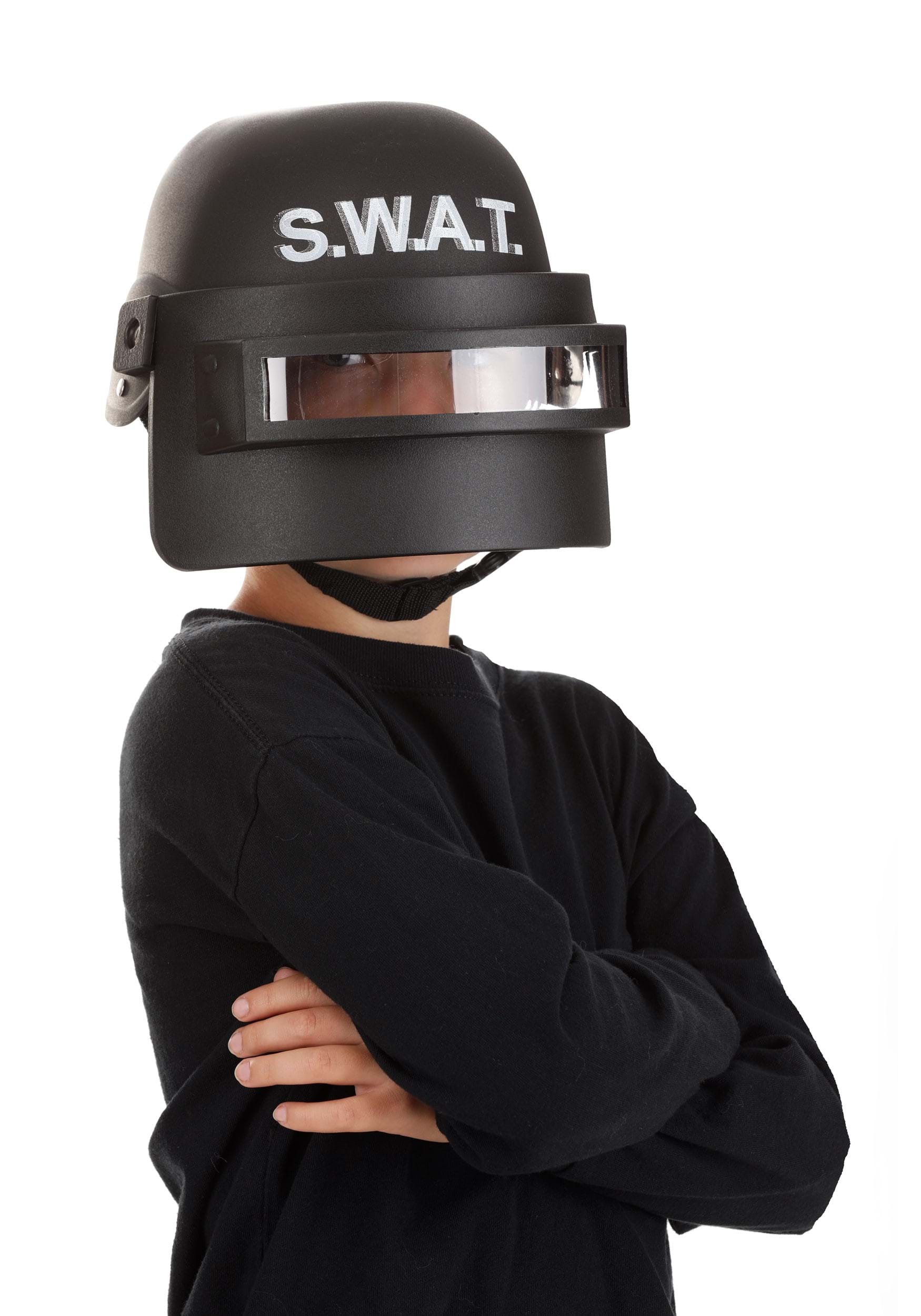 Child SWAT Costume Visor Helmet