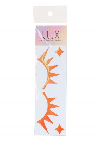 Holographic Sunshine Face Decals in Pink Flash | Costume Accessories