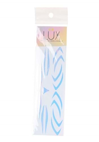 Holographic Vibe Checks Face Decals in Electric Opal | Costume Accessories