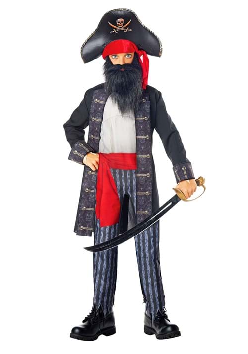 Kid's Blackbeard Pirate Costume-update