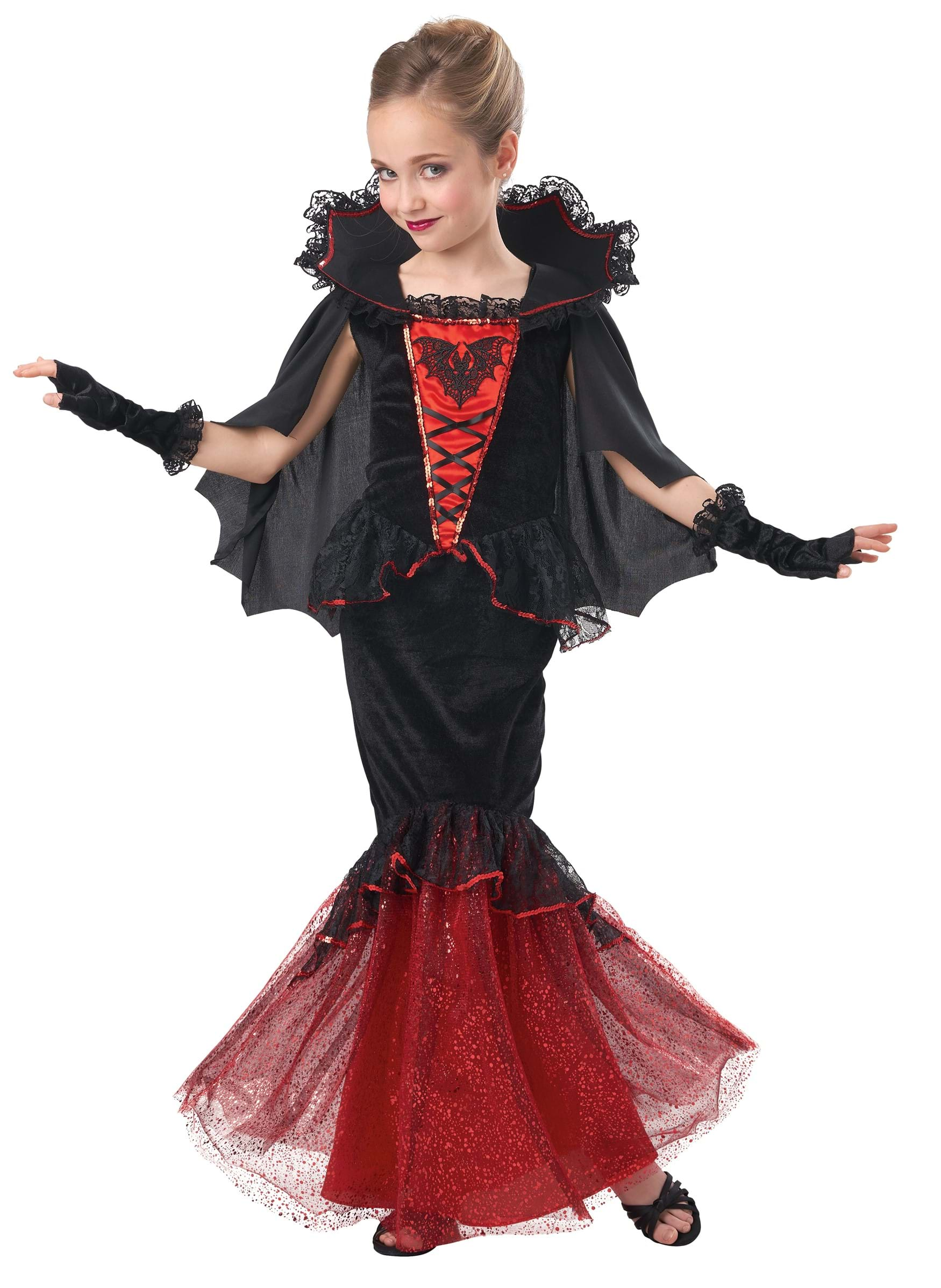 Vampire costumes and Draculas of Halloween