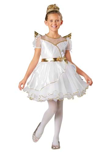 Kids Guardian Angel Costume Dress Main