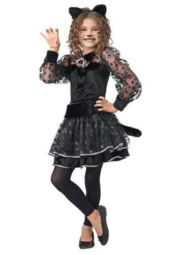 Kitten Tracks Costume Dress for Girls | Black Cat Costumes