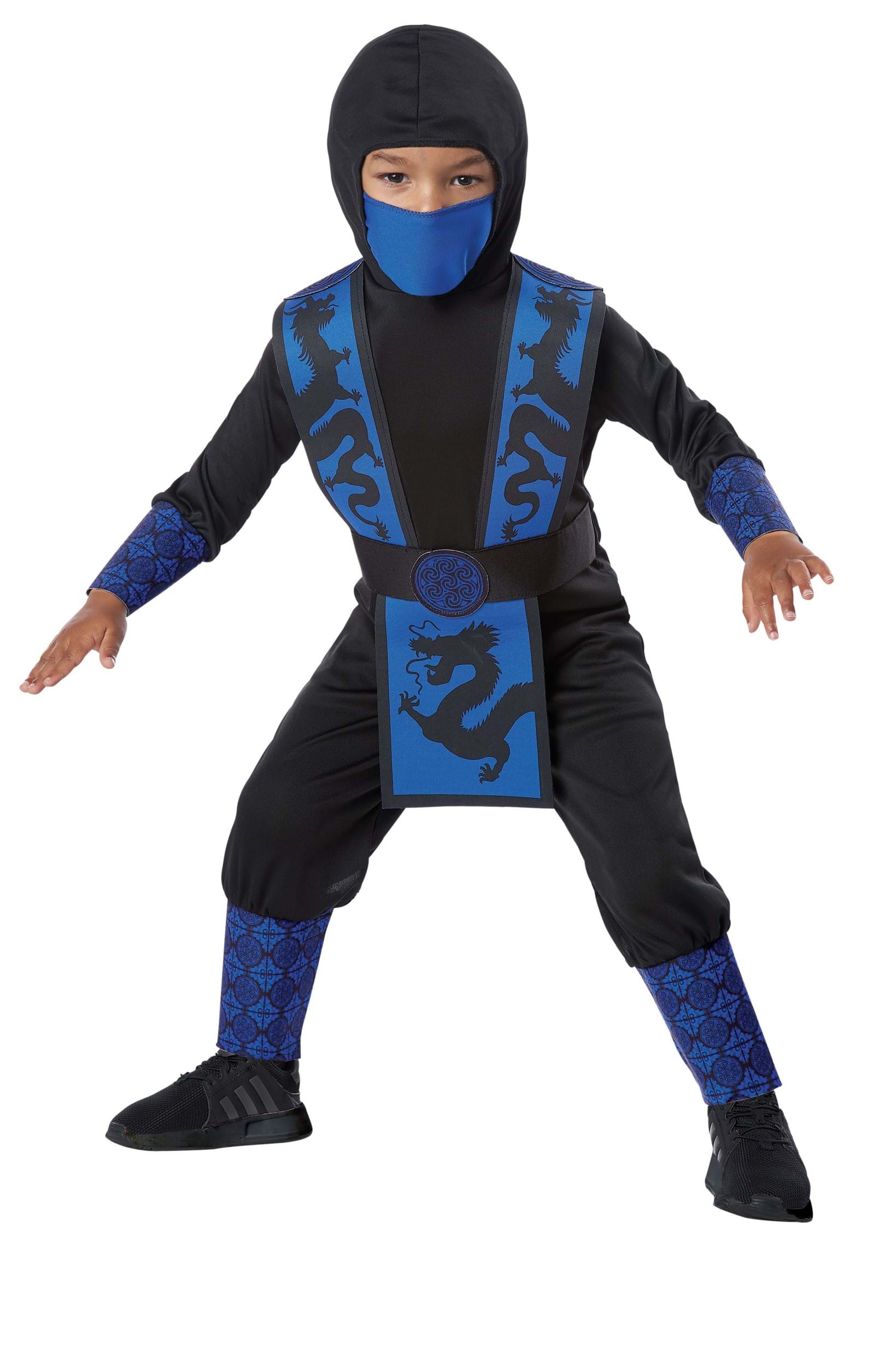 Kid's Regal Blue Ninja Costume