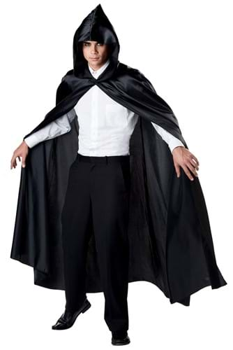 Black hooded cheap cloak mens