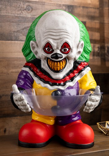 22-Inch Scary Clown Treat Bowl Holder Decoration | Candy Bowls