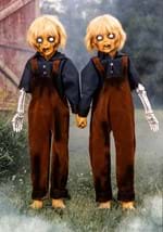 4FT Creepy Twin Boys Animatronic Decoration Alt 1