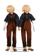 4FT Creepy Twin Boys Animatronic Decoration Alt 3