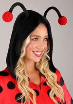 Plus Size Women's Ladybug Costume Romper Alt 3