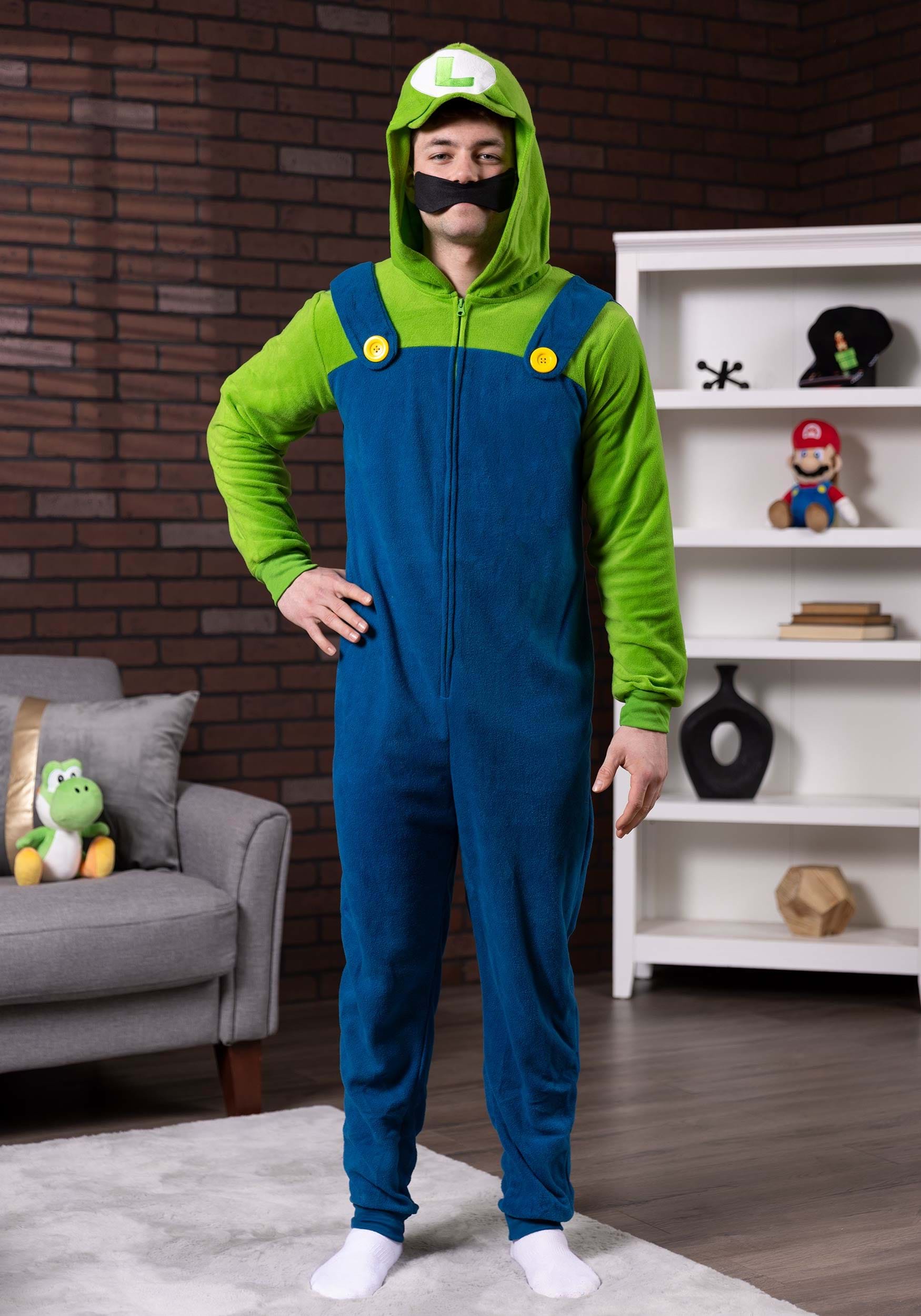 Luigi Unisex Microfleece Union Suit for Adults