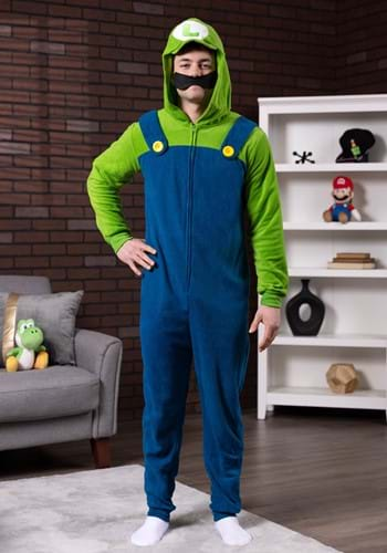 Luigi Super Mario Brothers Men's Deluxe Costume