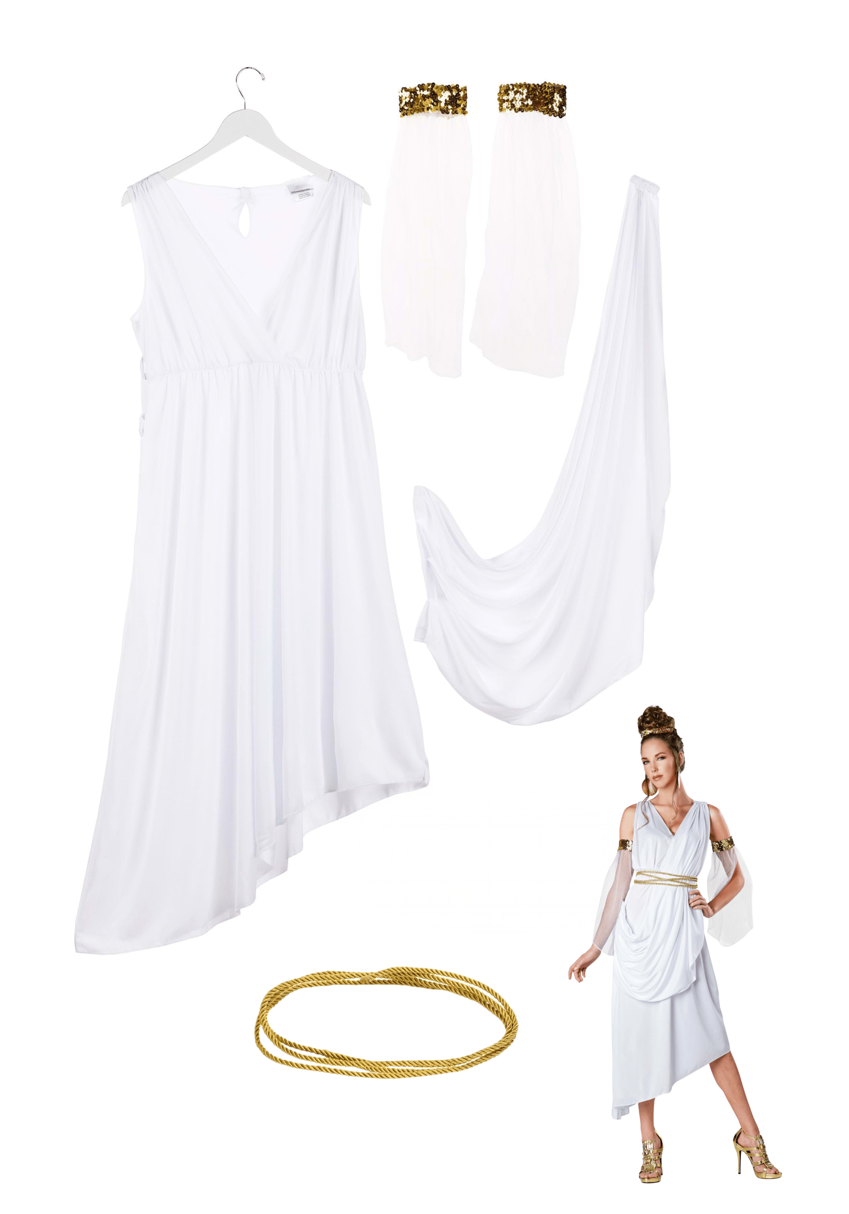 Classic Women's Greek Goddess Costume | Historical Costumes