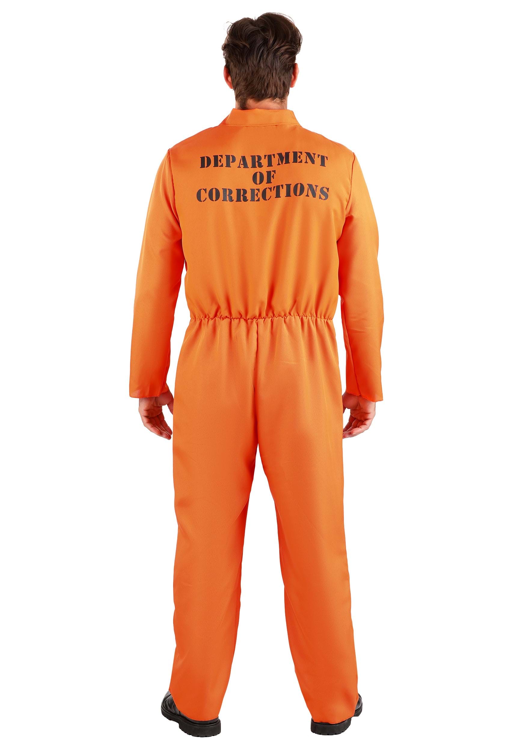 thumbnail image 2 of Fun World Prisoner/Jail Convict Costume For Men – Adult One Size Black/White 2 of 5