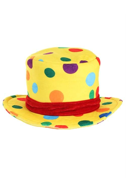 Yellow Clown Adult Top Hat | Clown Accessories