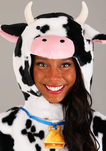 Deluxe Plush Spotted Cow Adult Costume | Adult Animal Costumes