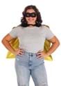 Adult Superhero Black and Yellow Costume Cape Set