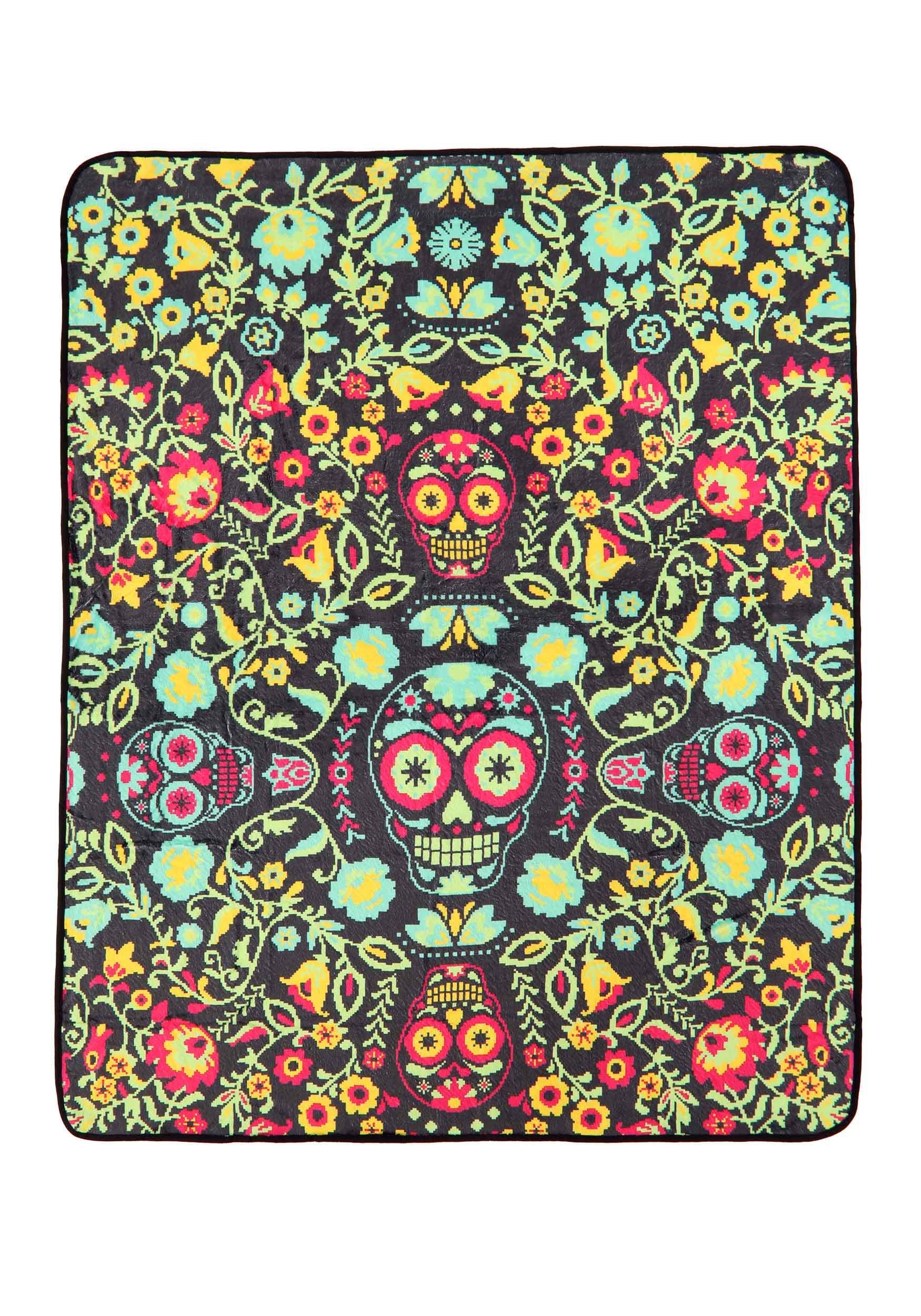 Sugar Skull Blanket | Halloween Blankets