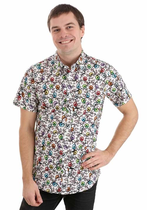 All the Eyeballs Adult Button-Up Shirt