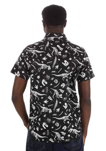 Diggin' Up Dinosaurs Button Up Shirt for Adults