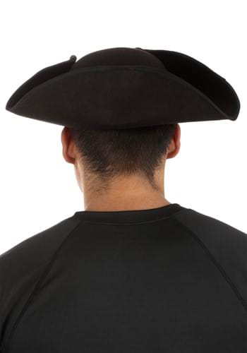 Deluxe Black Tricorn Costume Adult Hat | Costume Hats