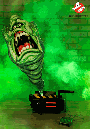 2.6FT Ghostbusters Ghost Trap Slimer Animatronic Decoration | Ghostbusters Decorations