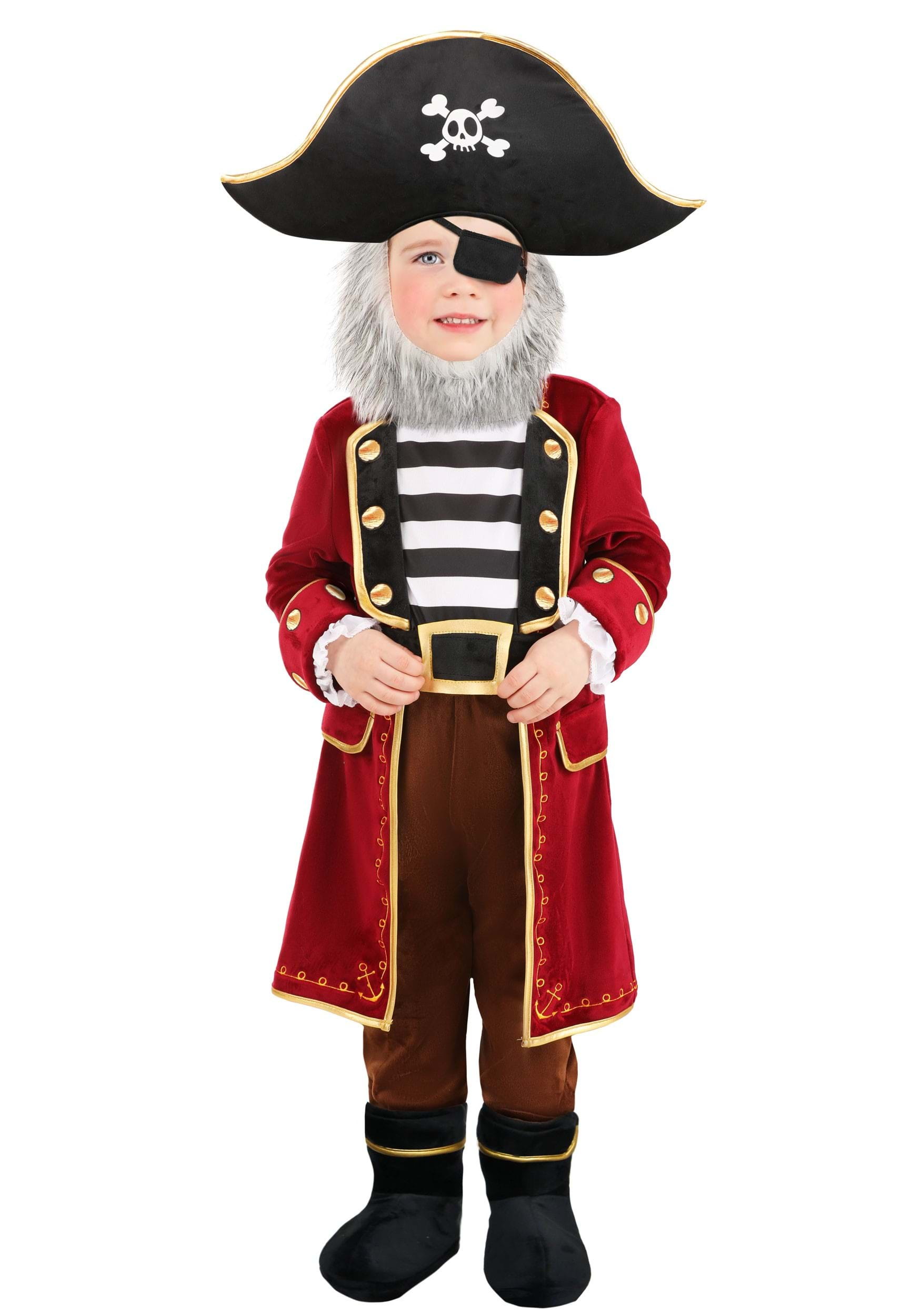 Toddler Captain Cutie Pirate Costume For Boys , Toddler Pirate Costumes