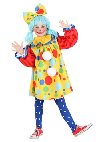 Crazy Color Clown Costume for Girls