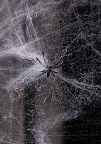 200 Square FT White Spider Web Prop | Halloween Spider Webs