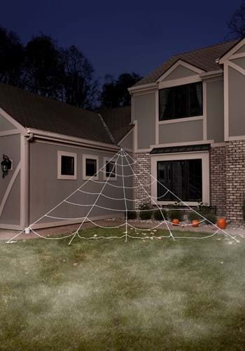 Giant Spider Web Outdoor Halloween Decoration-upd
