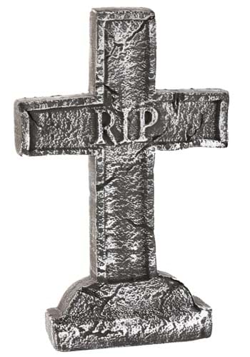 23-Inch Halloween RIP Cross Decoration | Graveyard Decorations
