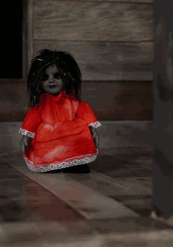 Haunted Heather Scary Doll Decoration new