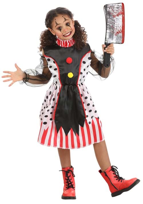 Lil Miss Clown Costume for Girls | Scary Clown Costumes