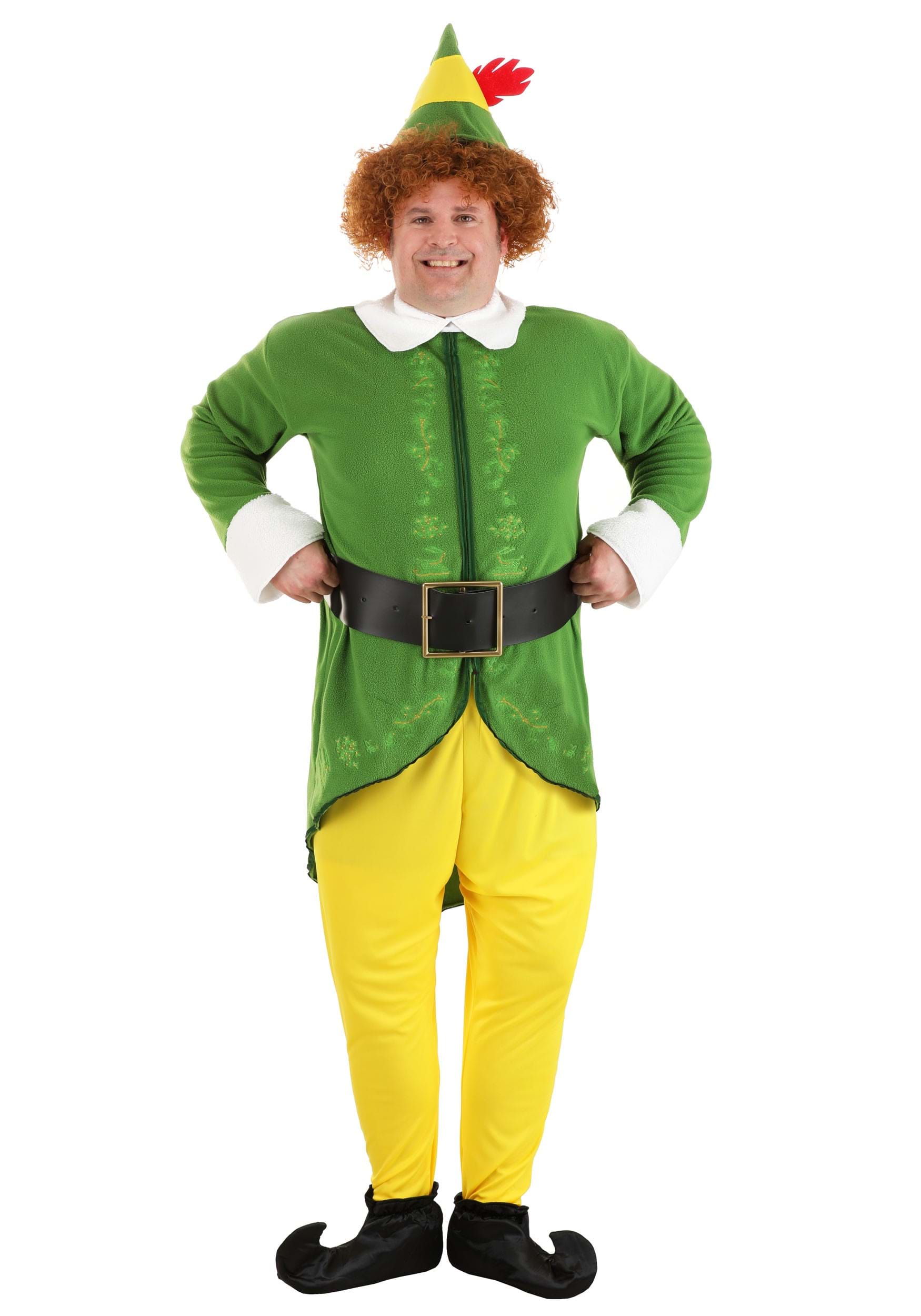 Men's Plus Size Buddy the Elf Costume