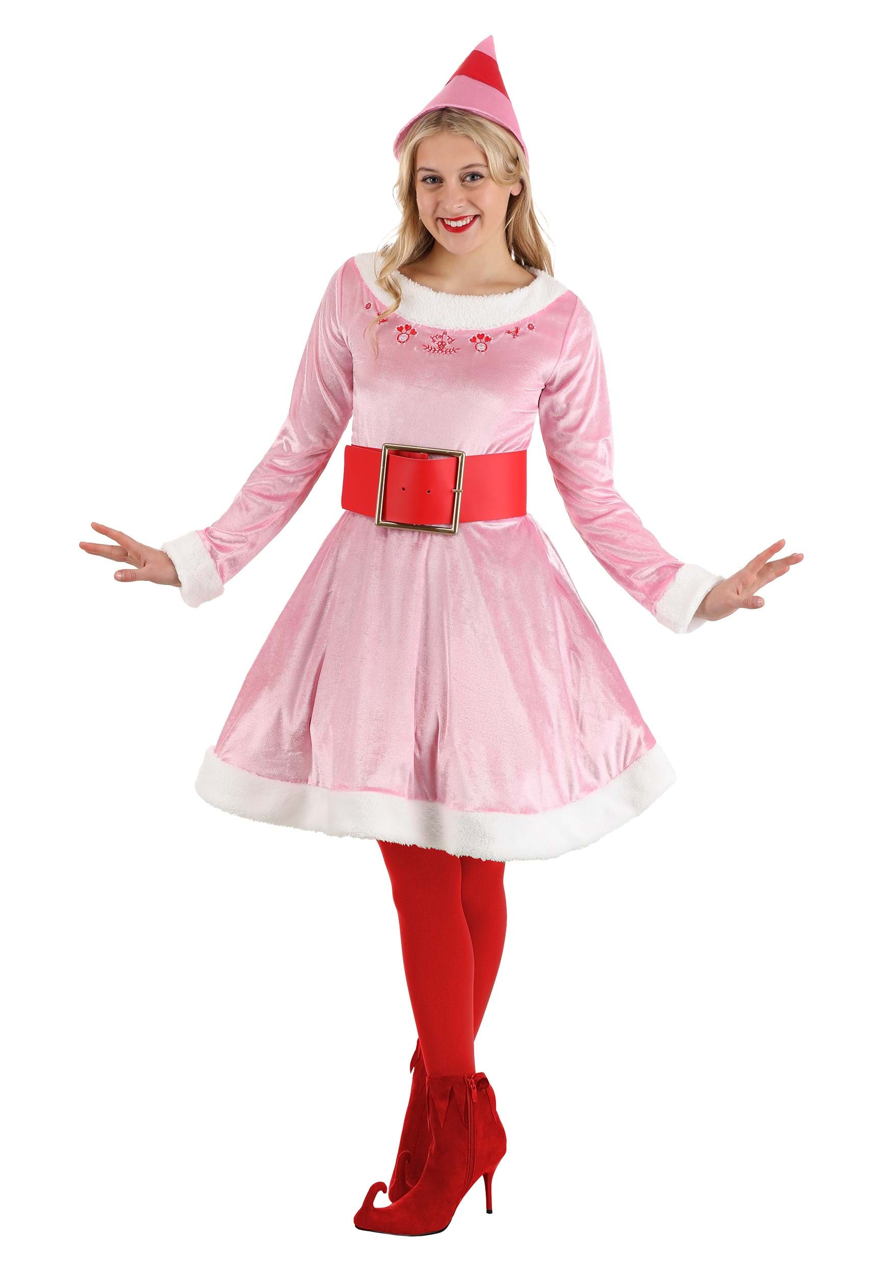 Photos - Fancy Dress ELF Jerry Leigh Women's Pink  Jovie Costume Pink/Red/White 