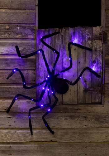 Purple Light Up Spider Decoration new