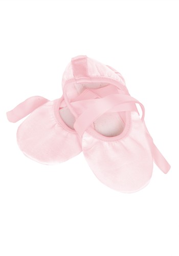 Girl's Faux Satin Ballet Costume Slipper | Costume Shoes
