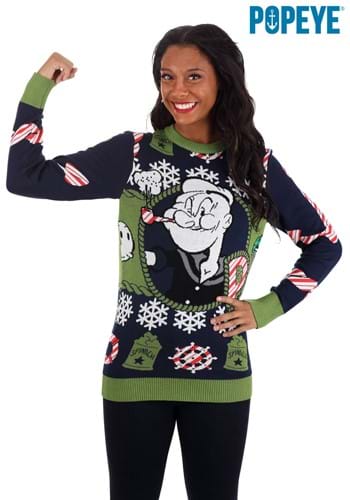 Popeye Ugly Christmas Sweater Alt 1