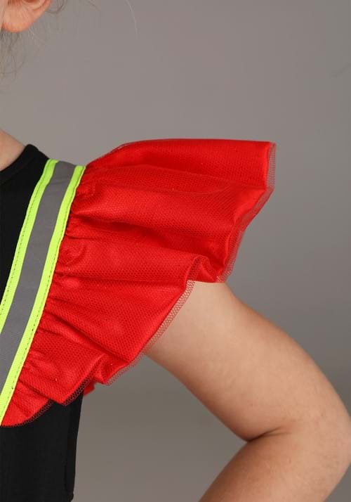 Infant Frilly Firefighter Costume Dress - Baby Firefighter Outfit With Hat, 12/18 Months Size