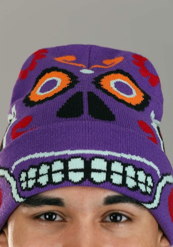 Day of the Dead Knit Winter Hat | Holiday Hats