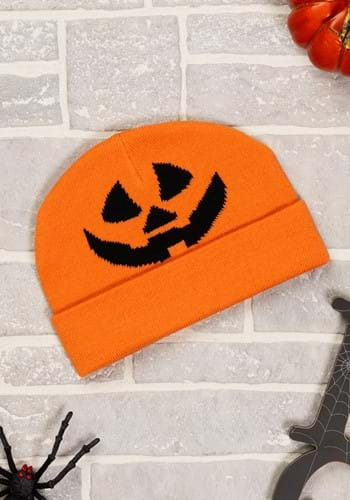 Jack-O-Lantern Halloween Beanie