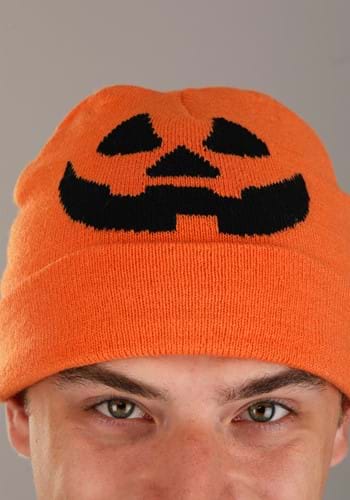 Jack-O-Lantern Beanie for Adults | Pumpkin Accessories