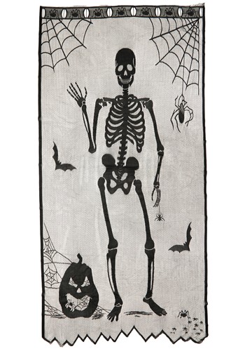 7FT Bony Buddy Skeleton Door Curtain Halloween Decoration | Door Decorations