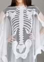 Adult Sheer Skeleton Costume Poncho Alt 2