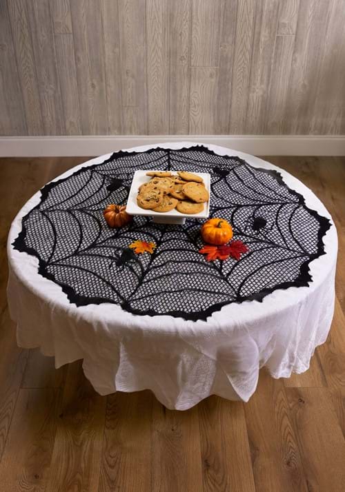 Spider Web Round Table Cover Decoration updated